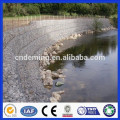 Tejido galvanizado Gabion Caja con piedra